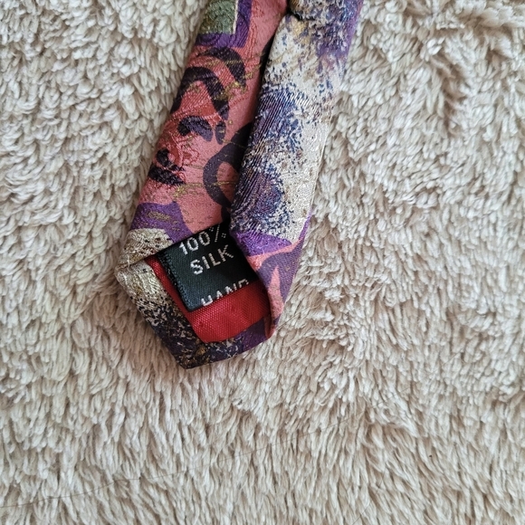Vintage handmade silk tie - Picture 13 of 13